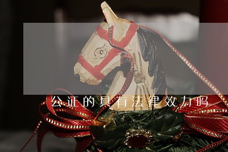 公证的具有法律效力吗 公证的具有法律效力吗