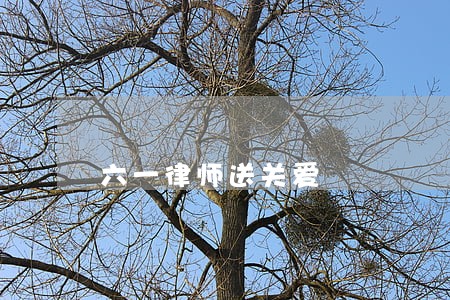 六一律师送关爱
