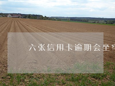 六张信用卡逾期会坐牢