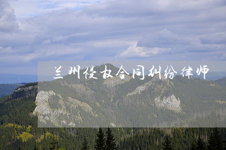 兰州侵权合同纠纷律师 兰州侵权合同纠纷律师