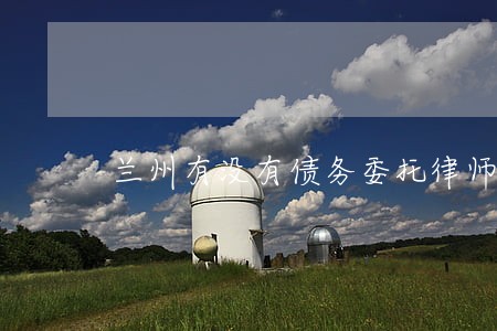 兰州有没有债务委托律师 兰州有没有债务委托律师