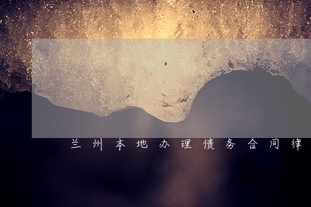 兰州本地办理债务合同律师 兰州本地办理债务合同律师