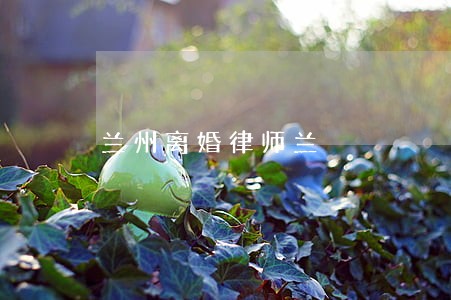 兰州离婚律师兰