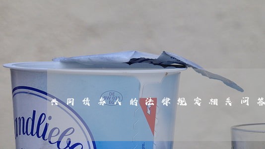 共同债务人的法律规定相关问答