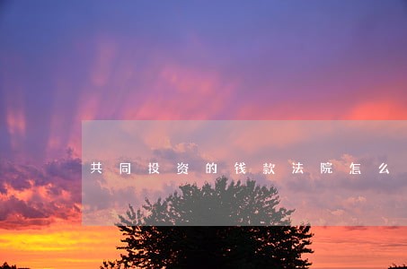 共同投资的钱款法院怎么判