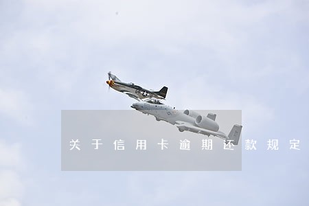 关于信用卡逾期还款规定 关于信用卡逾期还款规定