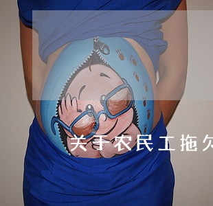 关于农民工拖欠工资法律法规