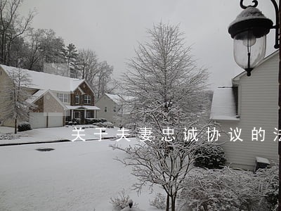 关于夫妻忠诚协议的法律思考 关于夫妻忠诚协议的法律思考
