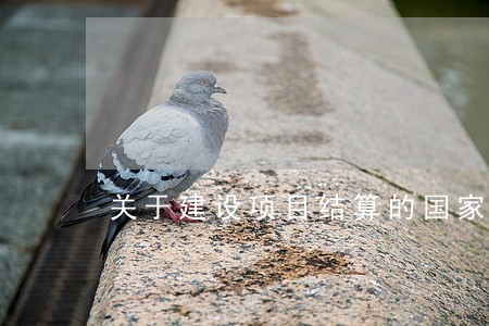 关于建设项目结算的国家法规