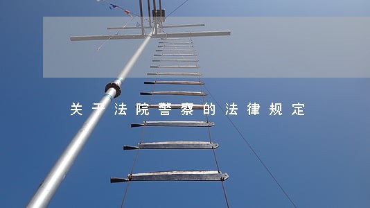 关于法院警察的法律规定