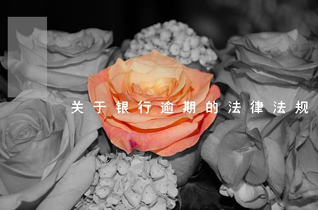 关于银行逾期的法律法规 关于银行逾期的法律法规