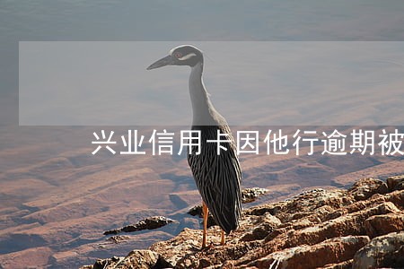 兴业信用卡因他行逾期被冻结 兴业信用卡因他行逾期被冻结