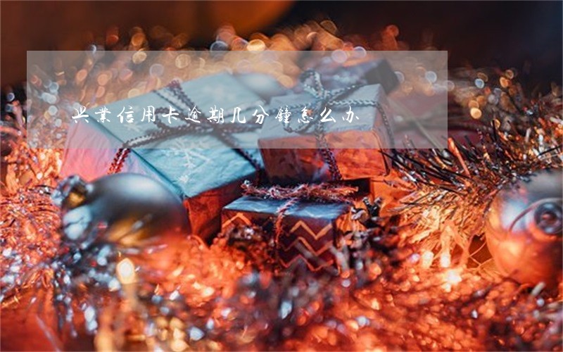 兴业信用卡逾期几分钟怎么办 兴业信用卡逾期几分钟怎么办
