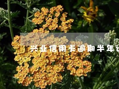 兴业信用卡逾期半年说要起诉 兴业信用卡逾期半年说要起诉
