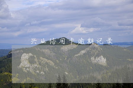 兴业信用卡逾期记录