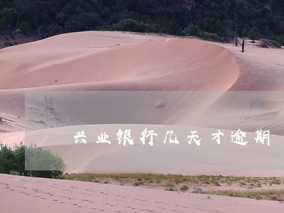 兴业银行几天才逾期 兴业银行几天才逾期
