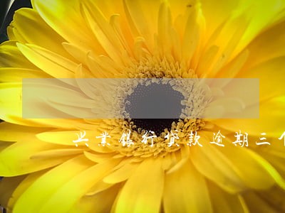 兴业银行贷款逾期三个月 兴业银行贷款逾期三个月