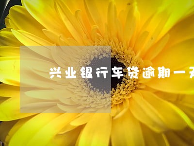 兴业银行车贷逾期一天怎么办 兴业银行车贷逾期一天怎么办