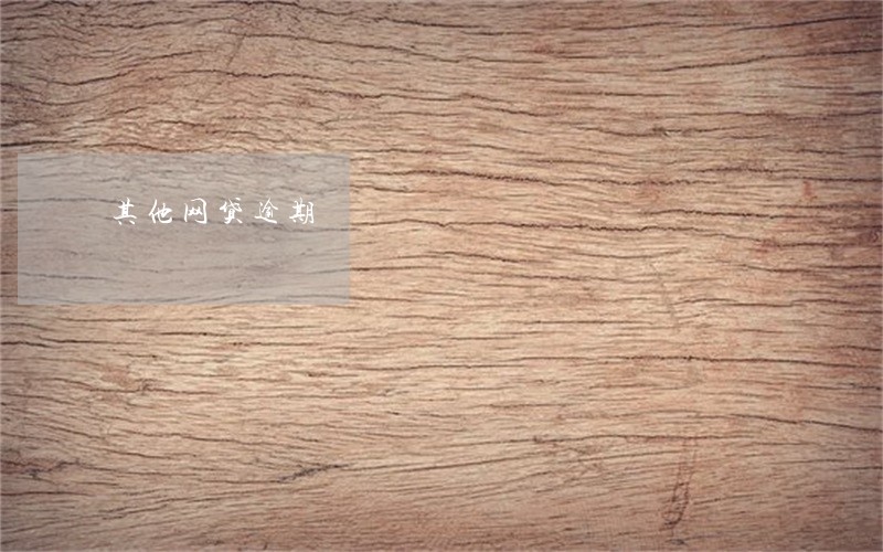 其他网贷逾期 其他网贷逾期