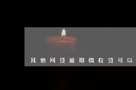 其他网贷逾期微粒贷可以用吗 其他网贷逾期微粒贷可以用吗