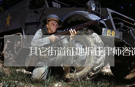 其它街道征地拆迁律师咨询