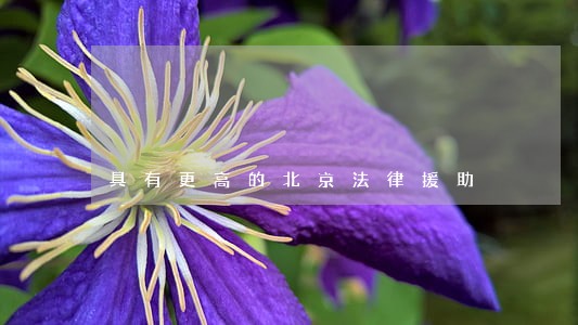 具有更高的北京法律援助