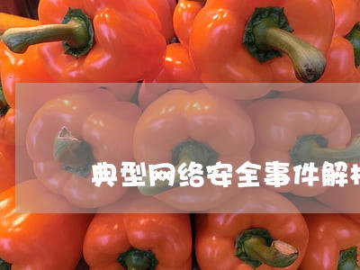 典型网络安全事件解析 典型网络安全事件解析