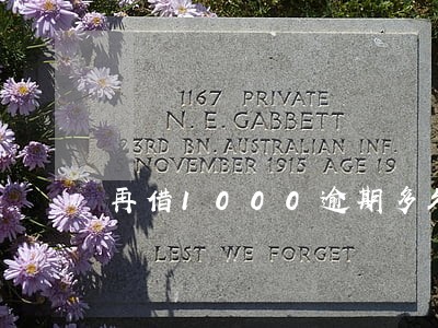 再借1000逾期多久会显示 再借1000逾期多久会显示