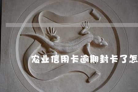 农业信用卡逾期封卡了怎么解开 农业信用卡逾期封卡了怎么解开