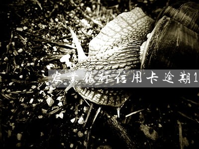 农业银行信用卡逾期1w5