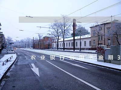 农业银行信用卡逾期3天后果