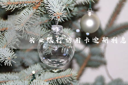 农业银行信用卡逾期利息减免吗 农业银行信用卡逾期利息减免吗