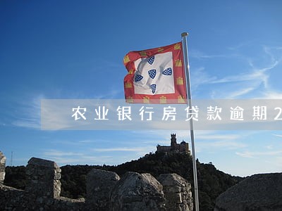 农业银行房贷款逾期2个月
