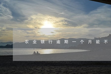 农业银行逾期一个月能不供车 农业银行逾期一个月能不供车