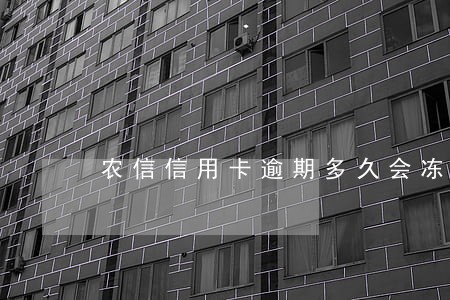 农信信用卡逾期多久会冻结卡 农信信用卡逾期多久会冻结卡