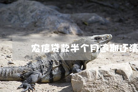 农信贷款半个月逾期还清 农信贷款半个月逾期还清