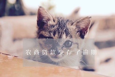 农商贷款少存了逾期