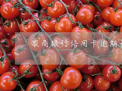 农商银行信用卡逾期每月有还