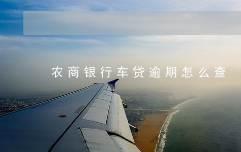农商银行车贷逾期怎么查 农商银行车贷逾期怎么查