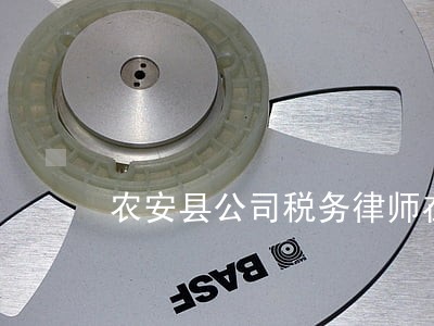 农安县公司税务律师在线咨询