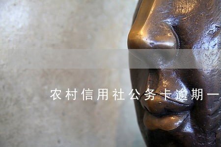 农村信用社公务卡逾期一天 农村信用社公务卡逾期一天