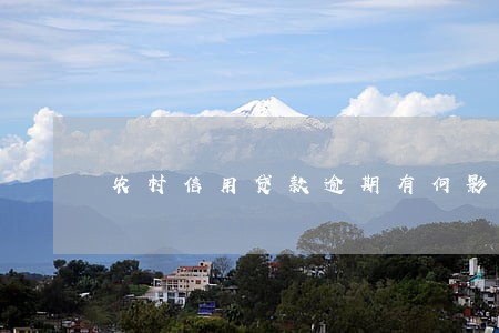 农村信用贷款逾期有何影响 农村信用贷款逾期有何影响