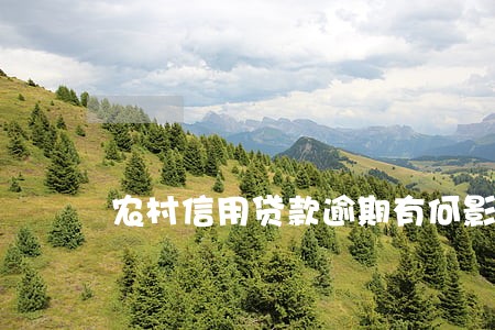农村信用贷款逾期有何影响吗 农村信用贷款逾期有何影响吗