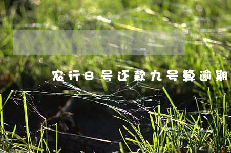 农行8号还款九号算逾期吗 农行8号还款九号算逾期吗