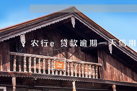 农行e贷款逾期一天信用记录 农行e贷款逾期一天信用记录