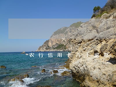 农行信用卡八千逾期 农行信用卡八千逾期