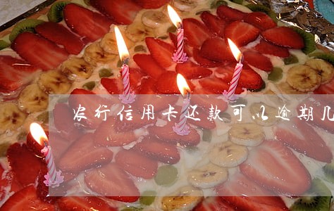 农行信用卡还款可以逾期几天