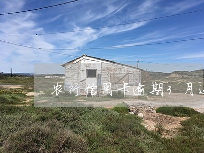 农行信用卡逾期3月还完还能用么