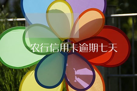 农行信用卡逾期七天