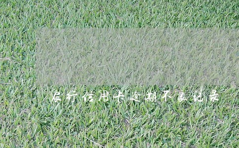 农行信用卡逾期不良记录